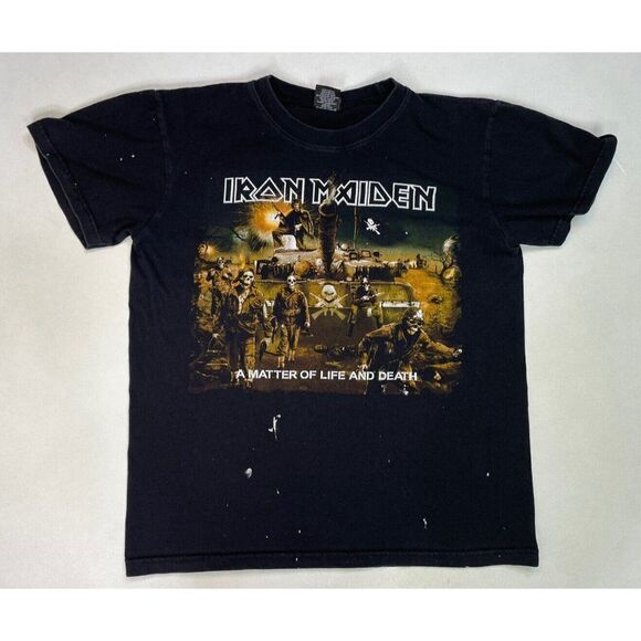 Iron Maiden A Matter Of Life Of Death Graphic T-shirt Women Medium Black Music - Picture 4 of 9